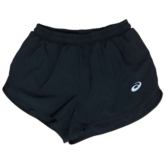 Asics Womens Elastic Waist Drawstring Pull-On Casual Stretch Running Shorts M - Picture 1 of 8